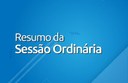 Câmara divulga resumo da Sessão Ordinária do dia 03 de agosto de 2022 Câmara divulga resumo da Sessão Ordinária do dia 03 de agosto de 2022