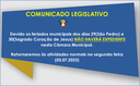 Câmara INFORMA que não haverá expediente dias 29 e 30 de junho de 2023 Câmara INFORMA que não haverá expediente dias 29 e 30 de junho de 2023