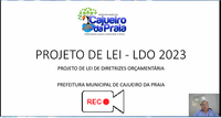 Câmara disponibiliza apresentação da LDO 2.023