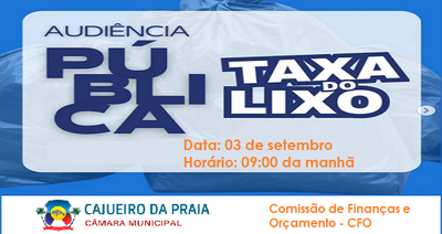 Câmara Municipal realiza Audiência Pública para discutir o PL 170/2025