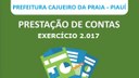 Câmara Municipal recebe prestação de contas de governo exercício 2017 Câmara Municipal recebe prestação de contas de governo exercício 2017