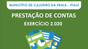 Câmara Municipal recebe prestação de contas de governo exercício 2020 Câmara Municipal recebe prestação de contas de governo exercício 2020