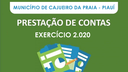 Câmara Municipal recebe prestação de contas de governo exercício 2020 